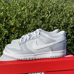 NEW Nike Dunk Low Pure Platinum Two Tone Grey DH9765-001 GS Size 6.5Y & 7Y
