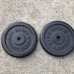 Pair of 25 lb Weight Plates
