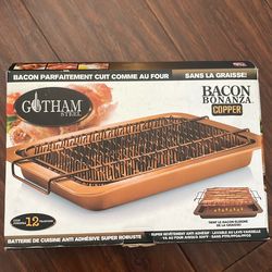 Gotham Steel Bacon Bonanza Copper Non-Stick Bacon Rack