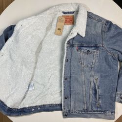 Levi’s Sherpa Lined Denim Jacket Men XL