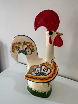 Ceramic rooster