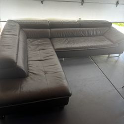 Gorgeous Italian Leather Couch 