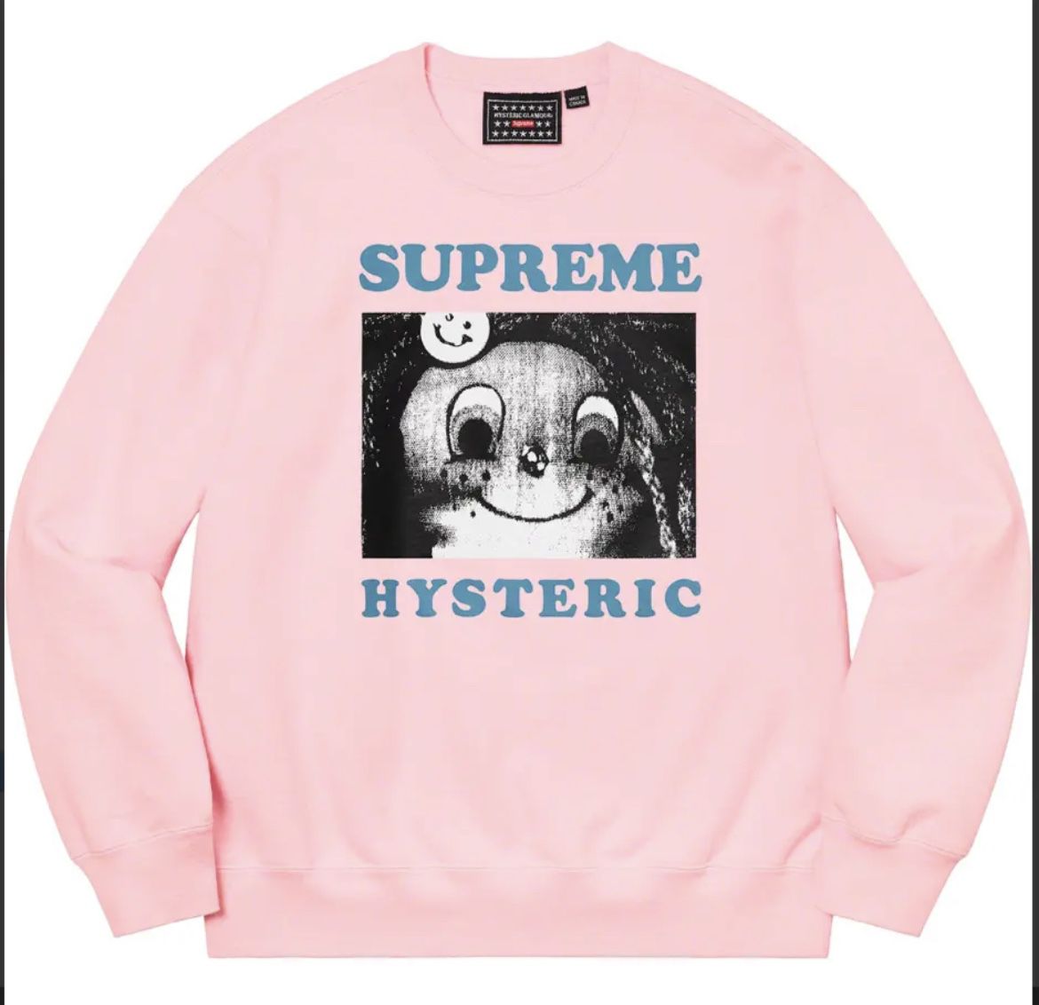 *NEW* Mens XL Supreme/Hysteric Glamour Crewneck Pink Size FW2021