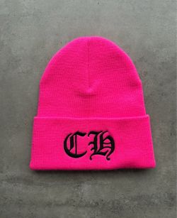 Chrome Heart Pink CH Beanie