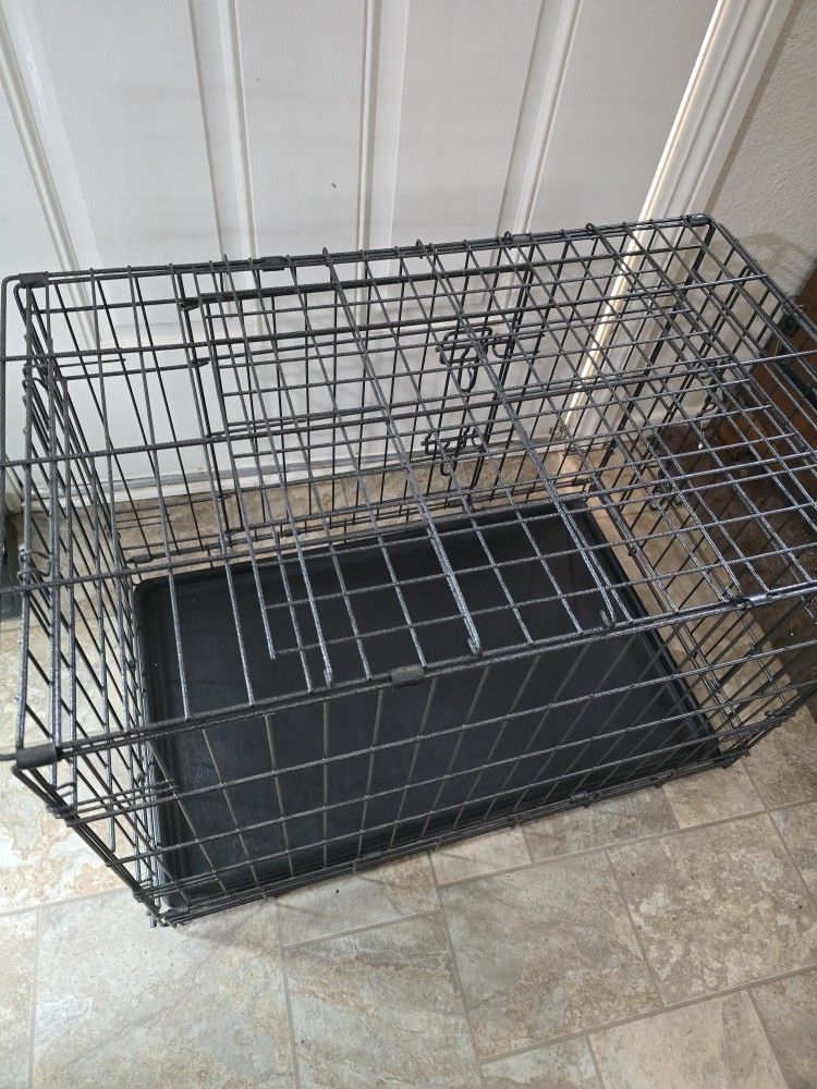 Petco Premium 2-Door Dog Crate, 30" L x 19" W x 21" H