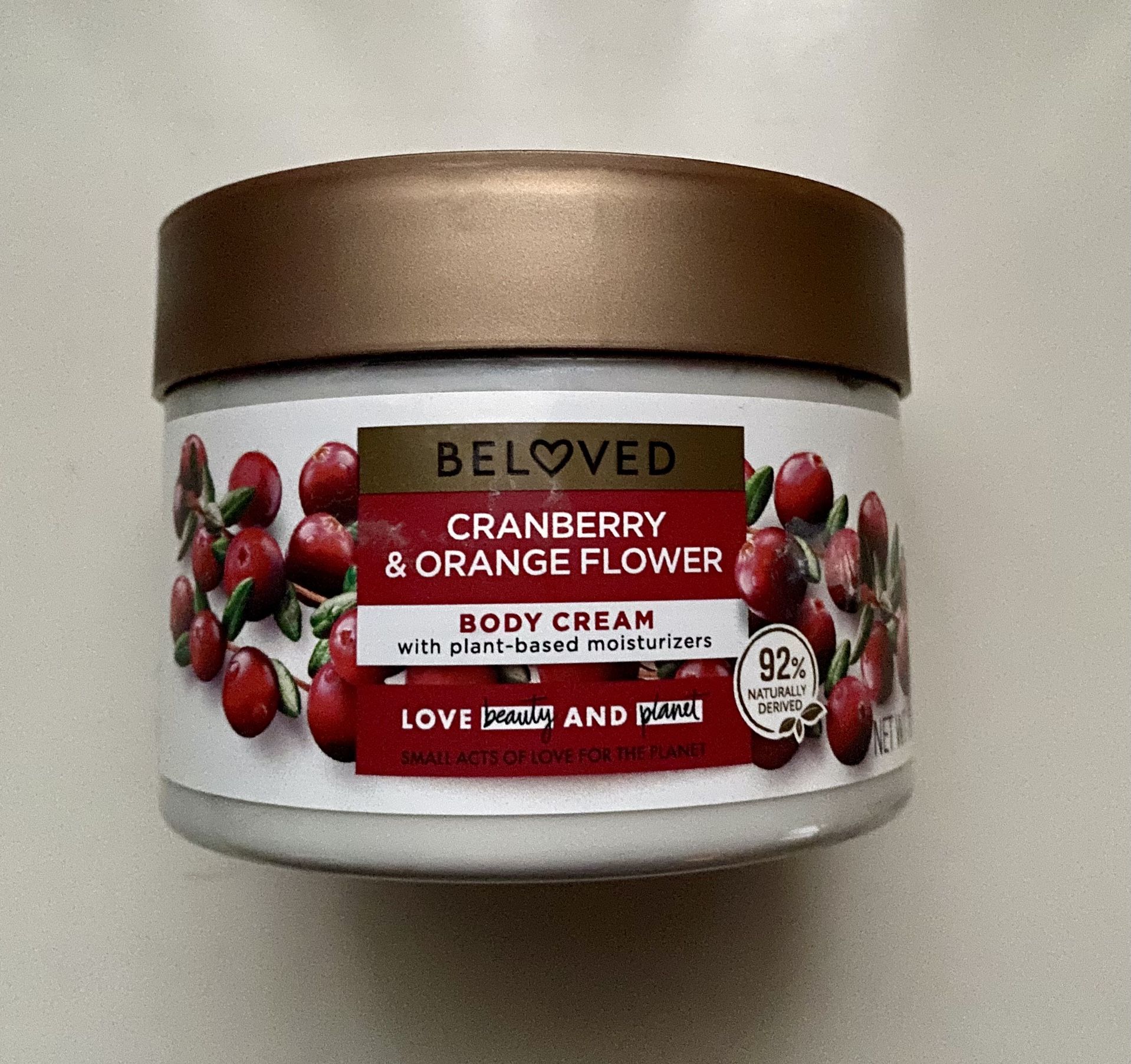 Beloved Cranberry/Orange flower body cream