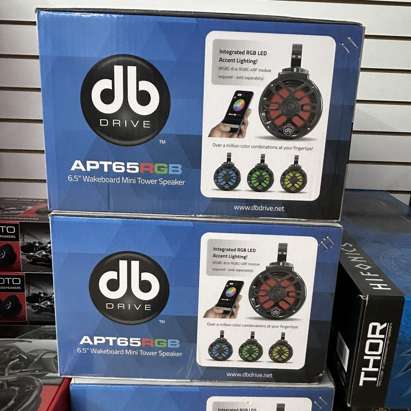 DB DRIVE 6 1/2 Inch Marine Speaker Pods With Led Lights