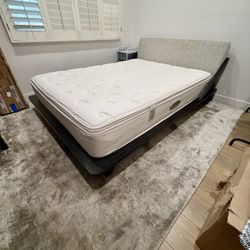 Cb2 Upholster Queen Bed With Mattress 
