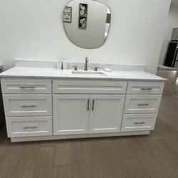 72” Bathroom Vanity – Single Sink or Double Sink Options Available 