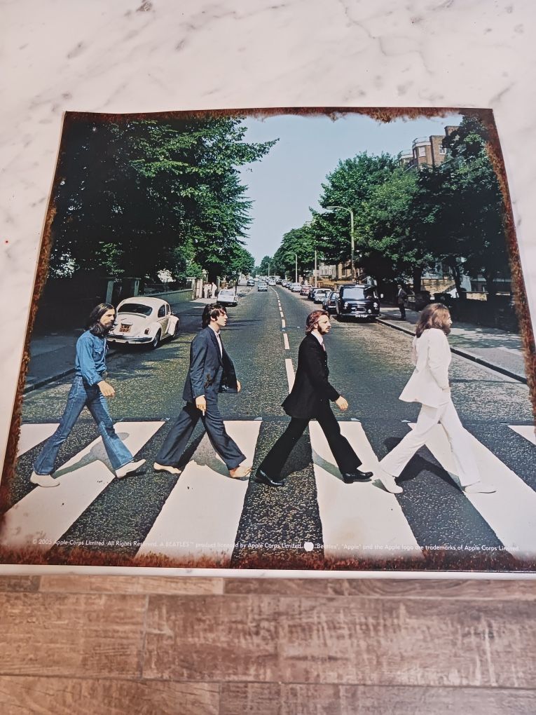 Beatles metal sign