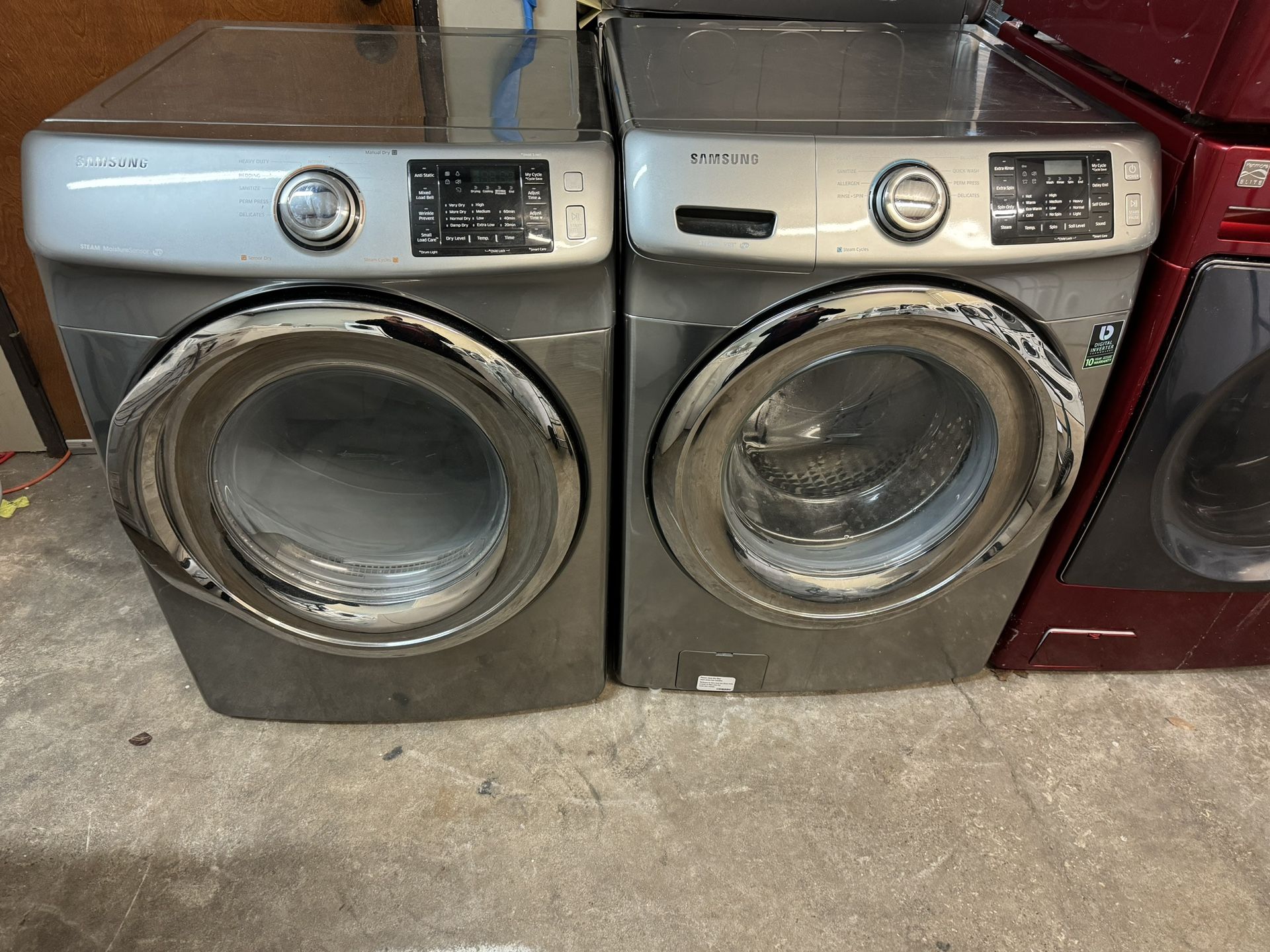Samsung Washer And Samsung Electric Dryer