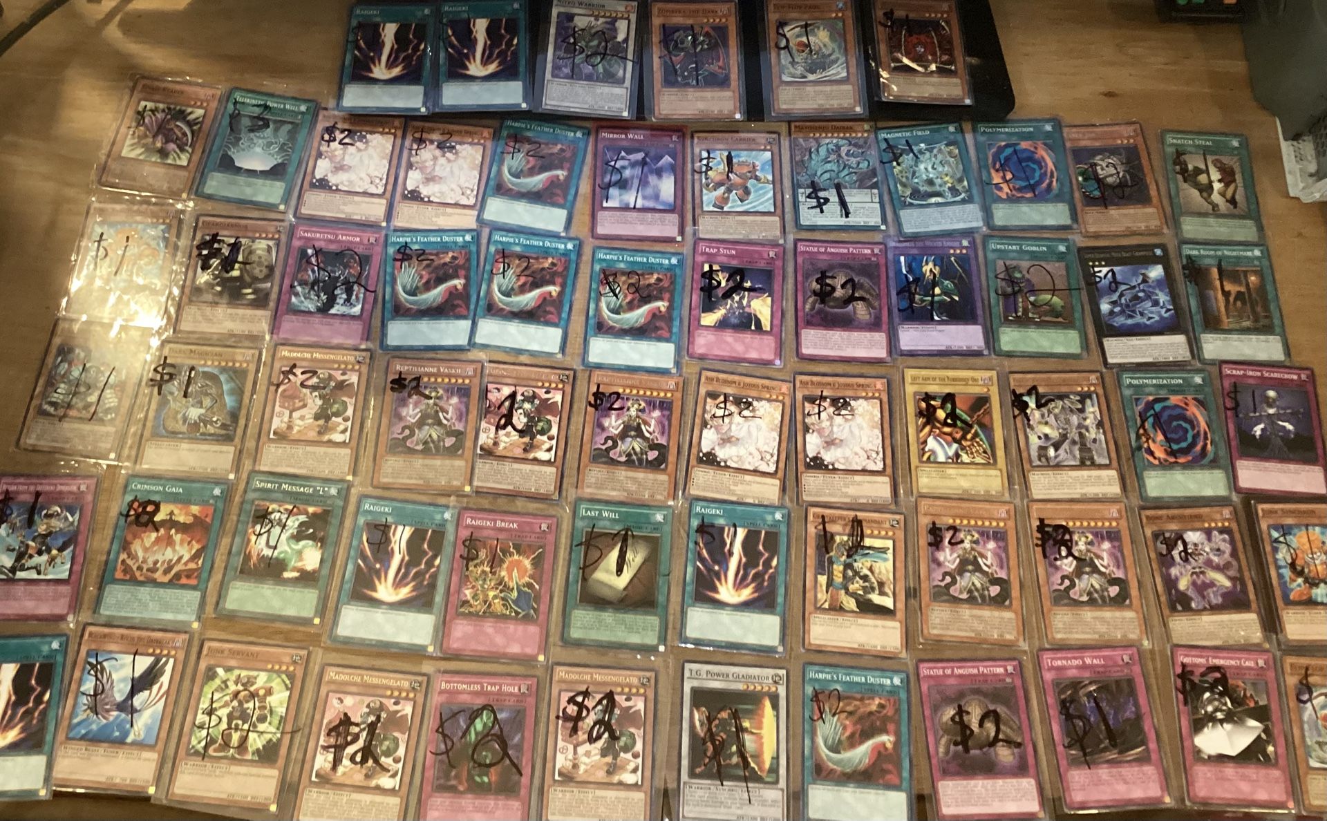 66 Regular Konami Yugioh cards lot with cyber jar,dark magician,and more