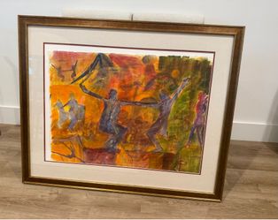 Framed Original Watercolor by Joanna Bratt