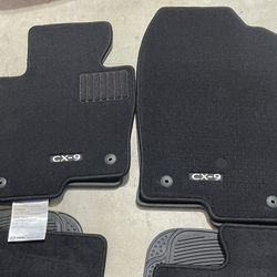 2022, Mazda, CX9, Floor Mats, Weather Mats, Trunk Cover