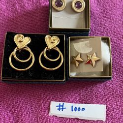 3 Gorgeous Avon Earrings, New Never Been Used