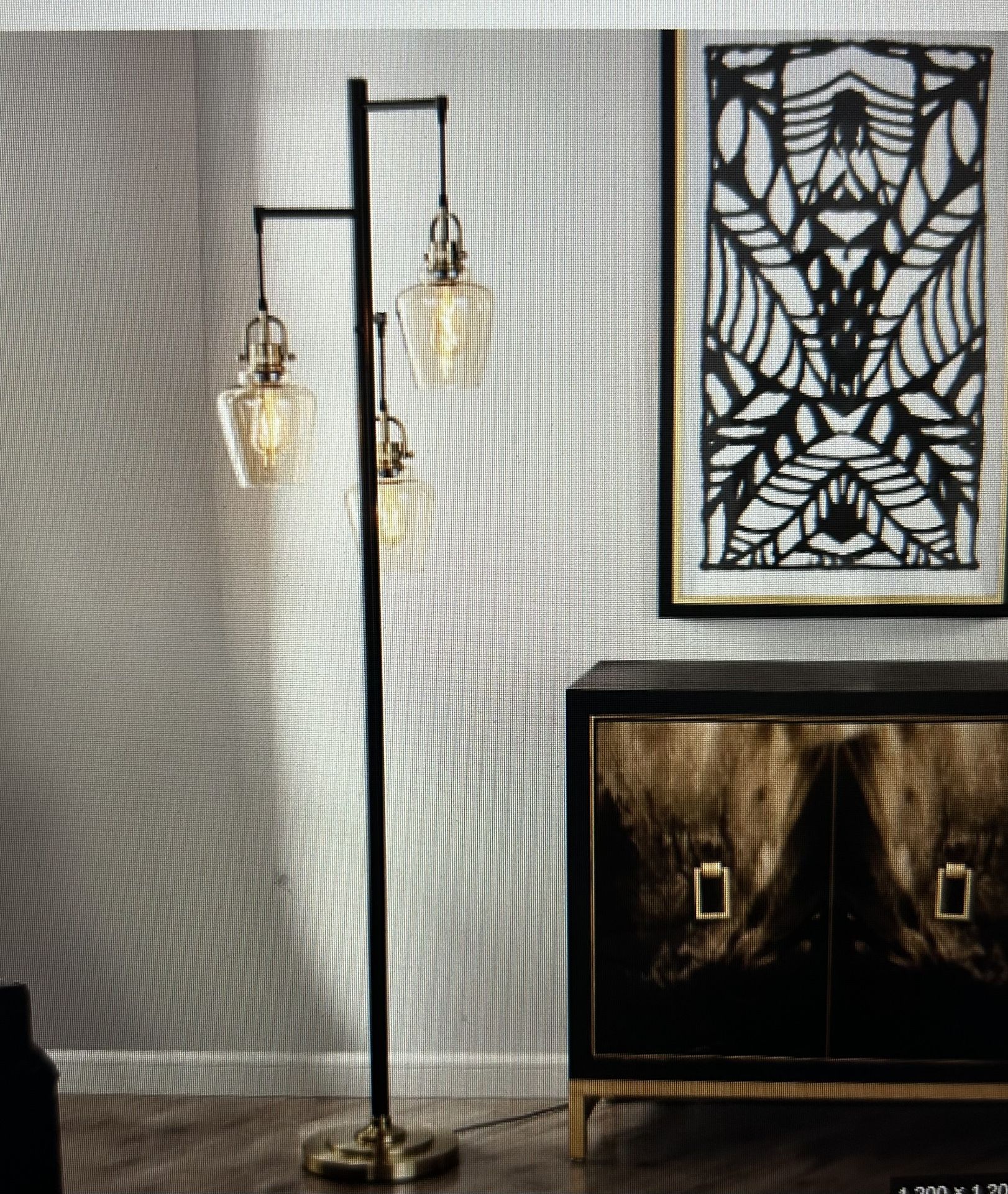 Basia 3 light floor lamp.