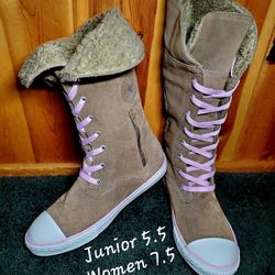 RARE Converse CTAS Sharon Brown Boot for Junior 5.5/Women 7.5