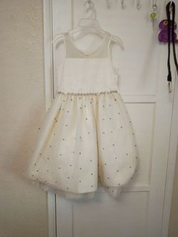 Girls Ivory Tulle Formal Dress
