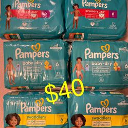 Pampers Brand Size 6