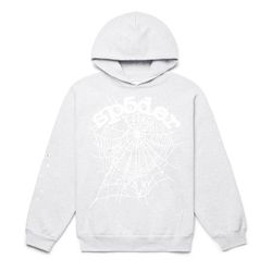 Sp5der OG Web Hoodie Heather Grey