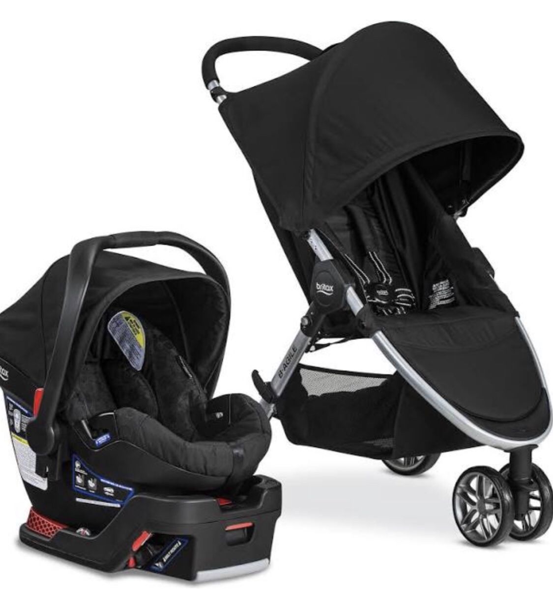 Britax b-agile b-safe stroller / car seat travel system