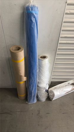 Mixed Rolls of Protective Wrap and Paper