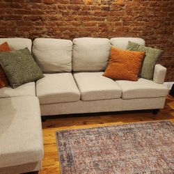 NEW BEIGE COUCH 