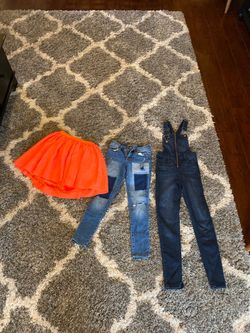 Skirt ,jeans and overall jeans