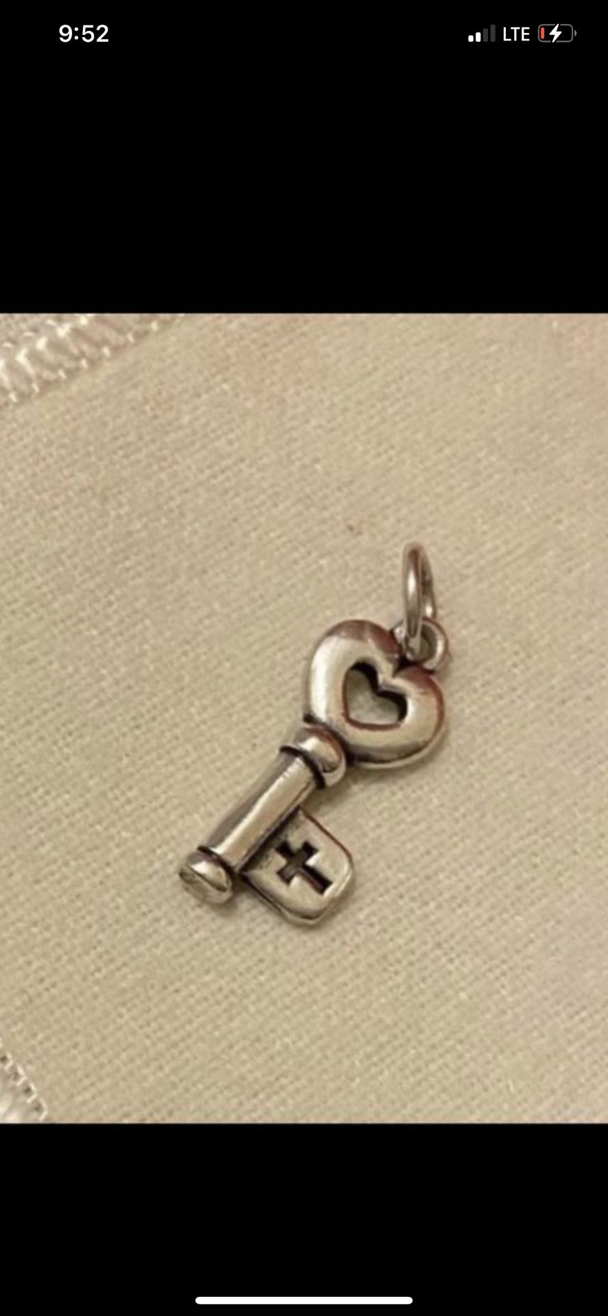 Like new James Avery cut charm retired charm only serious people interested text