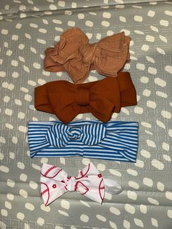 4 baby girl bows