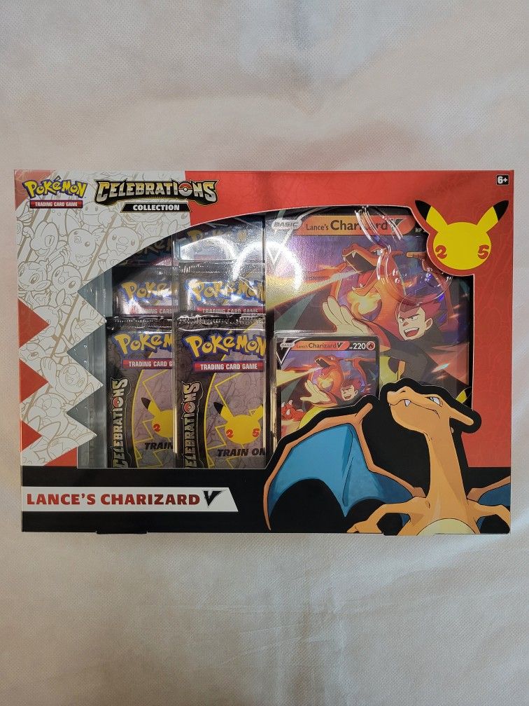 Pokemon 25th Anniversary Celebrations Lance's Charizard V Box