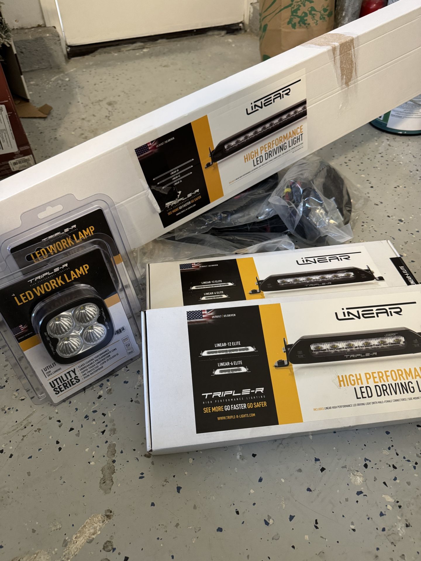 Linear Triple-R LED Driving Track Light And Utility Lighting Kit
