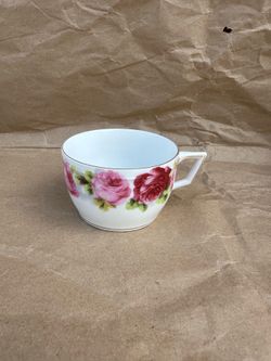 antique c. t. altwasser old english rose pattern cup
