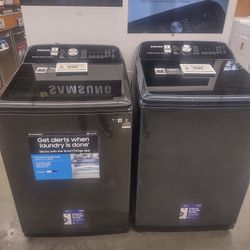 Samsung washer and dryer set works.Good thirty day warranty delivery available