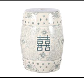 New Other JONATHAN Y 18" Chinoiserie Ceramic Drum Indoor/Outdoor Garden Stool