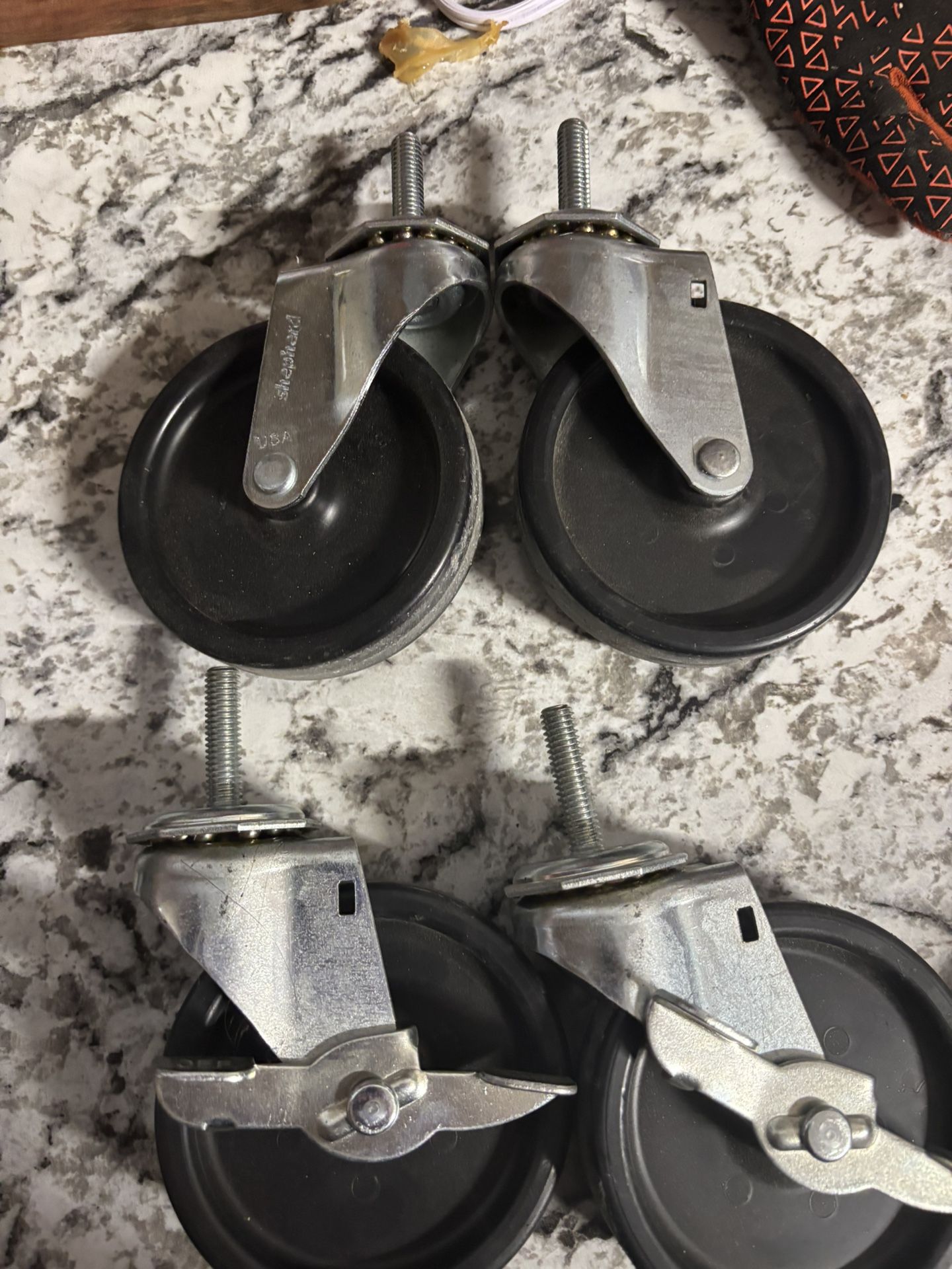 Set Of 4 - 4in Wheels For Carts