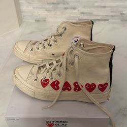 Converse Play Comme Des Garçons Multiheart High top Sneaker