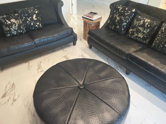 Sofa, love seat and ottoman