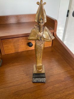 Authentic AGI Osiris statue & other optional Egyptian statues