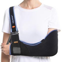 VELPEAU Arm Sling Large Comfort Version Black Shoulder Support