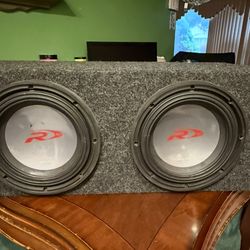 2 Type R 10’s In A Box With  Hifonics Zeus Amp