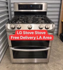 LG Double Oven Gas Range Stainless Steel free delivery LA