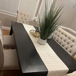 Dining Table With 4 Chairs And Bench 