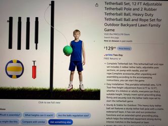Brand new tetherball set for backyard