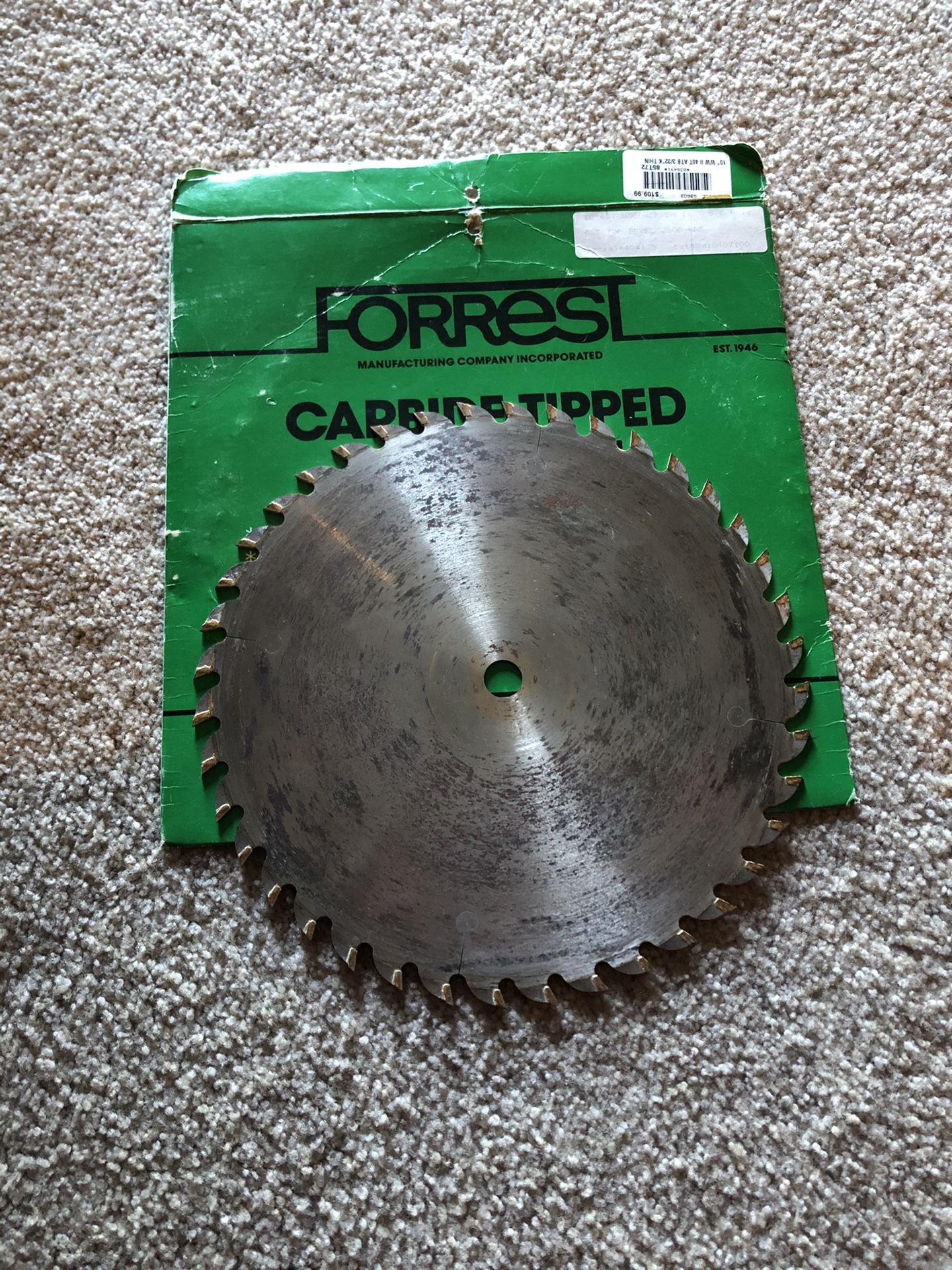 Saw Blades / Table Saw Blades! Forrest woodworker 2 Thin Kerf