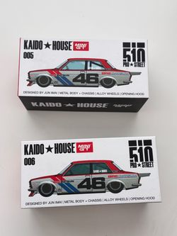 Kaido House Mini GT Datsun 510 Pro Street #005 & #006