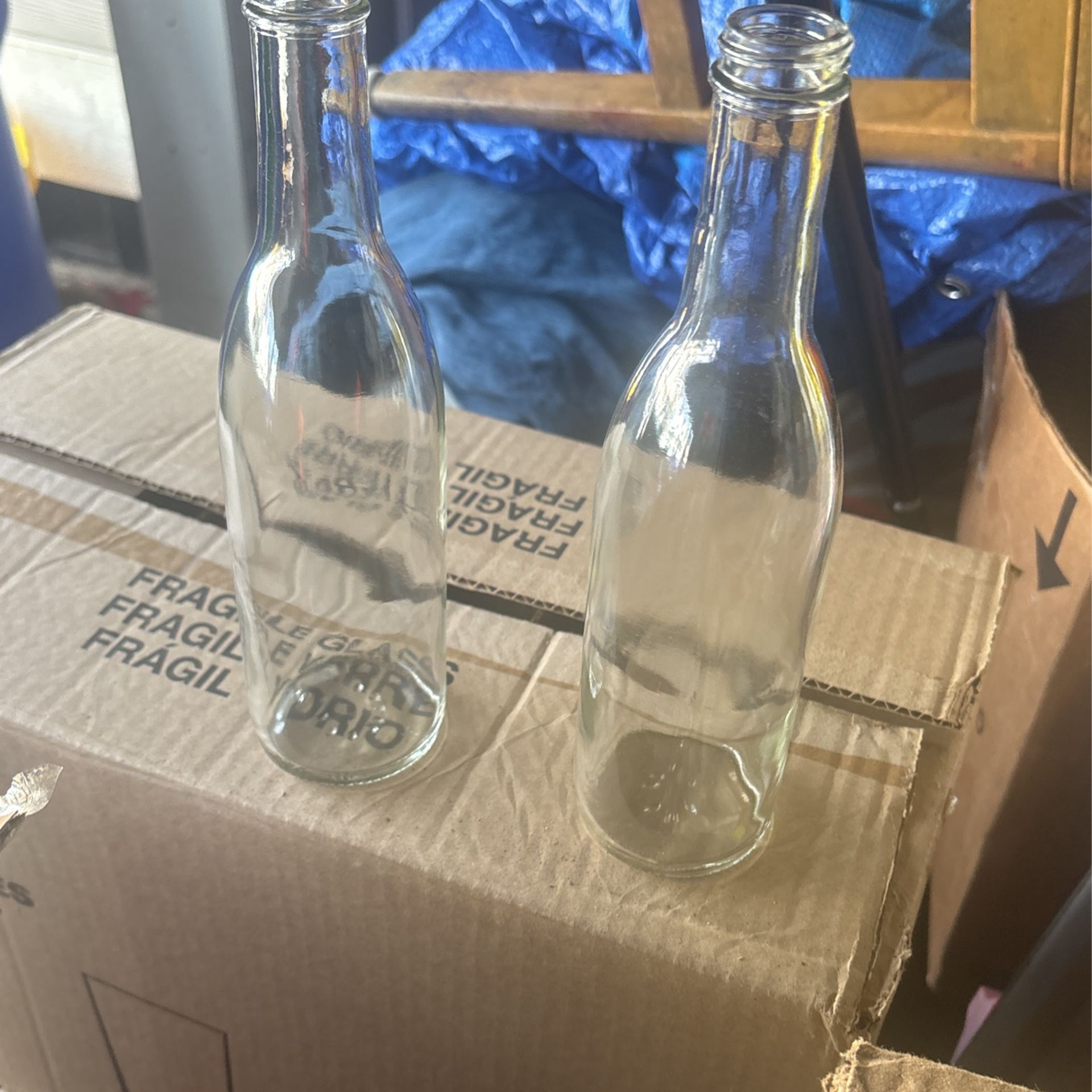 4 Cases Of 12 / 375ml Clear Bottle New