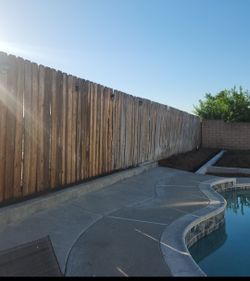 Wood fence