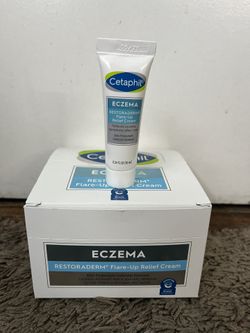 1 BOX (12 CREAMS) CETAPHIL ECZEMA Restoraderm Flare-Up Relief 10mL Creams