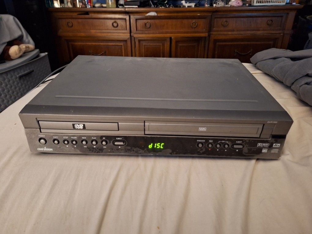 CineVision Model DVR1000 DVD-VCR Combo VHS Player Tested No Remote $100